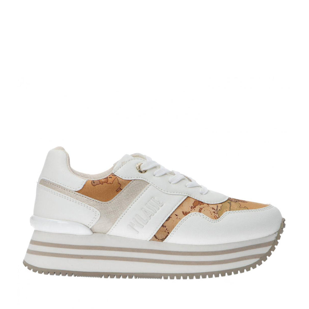 Sneakers Running 1A Classe Alviero Martini Bianche con Inserti Geo Classic 2157