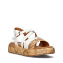 Alviero Martini 1A Classe Weiße Sandalen mit Geo Classic-Einsätzen 2190