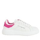 Scarpe Donna JOHN RICHMOND Sneakers in Pelle Bianca con Inserto Rosa - 22302 B