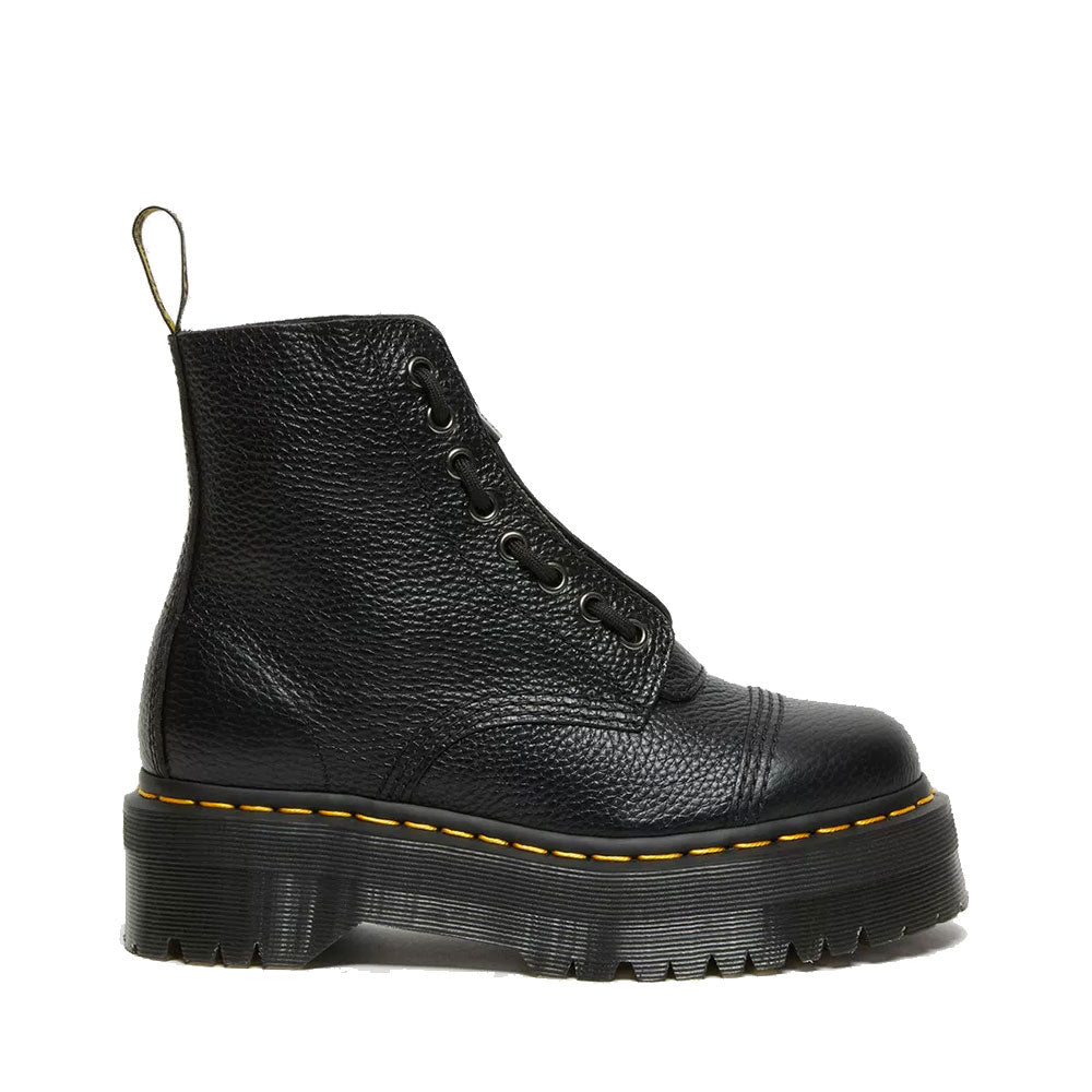 Scarpe Donna DR. MARTENS Stivali Platform linea Sinclair in Pelle Nera