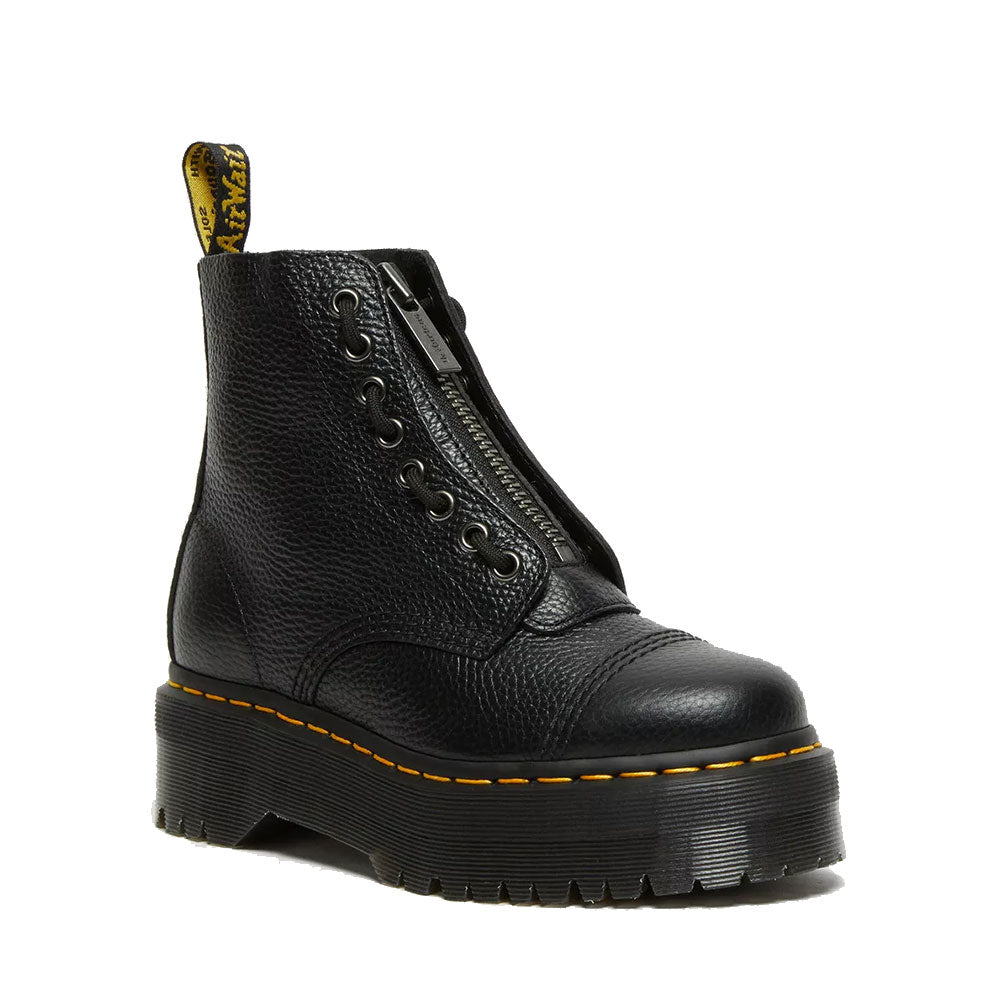 Scarpe Donna DR. MARTENS Stivali Platform linea Sinclair in Pelle Nera