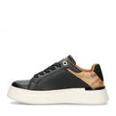Sneakers Platform 1A Classe Alviero Martini Nere con Inserti Geo Beige e Strass 2260