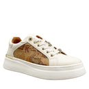 Sneakers Platform 1A Classe Alviero Martini Bianco Sporco con Inserti Geo Beige 2261