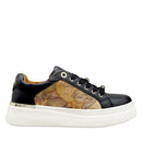 Sneakers Platform 1A Classe Alviero Martini Nere con Inserti Geo Beige 2261