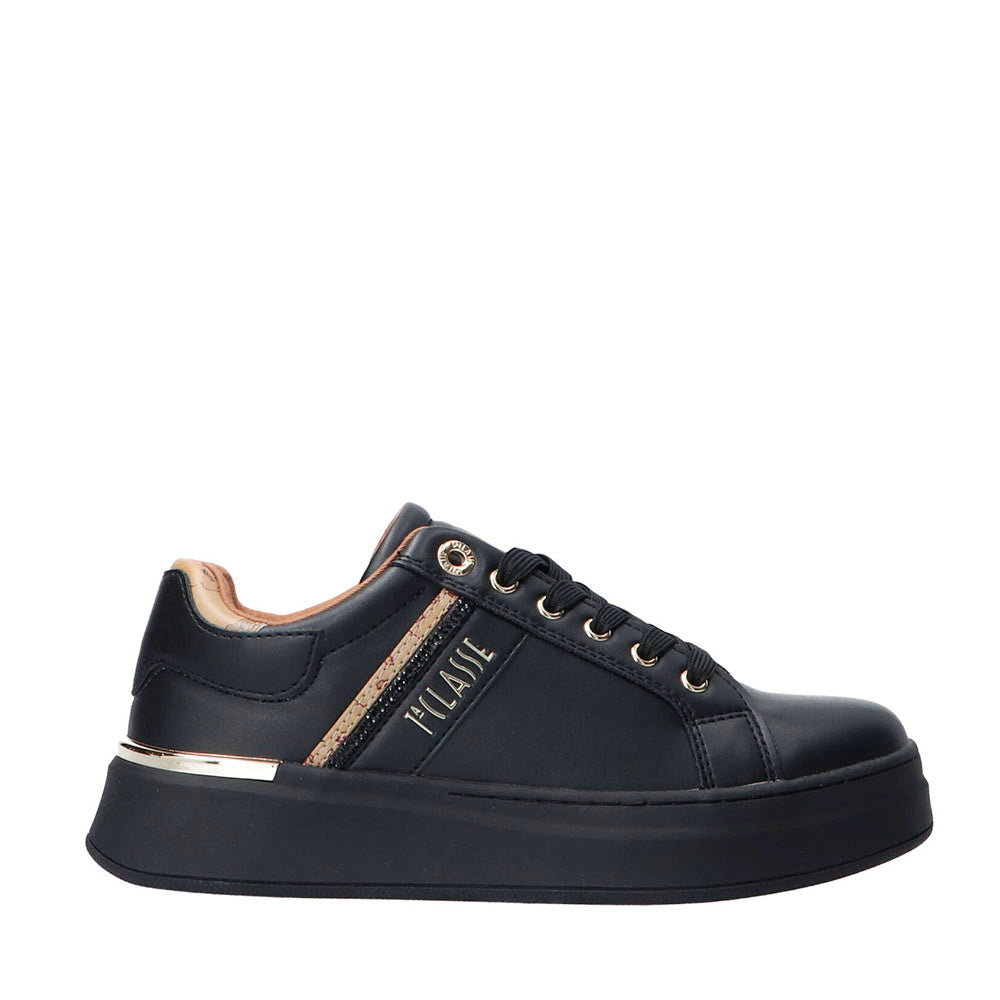 Sneakers Platform 1A Classe Alviero Martini Nero con Strass 2266