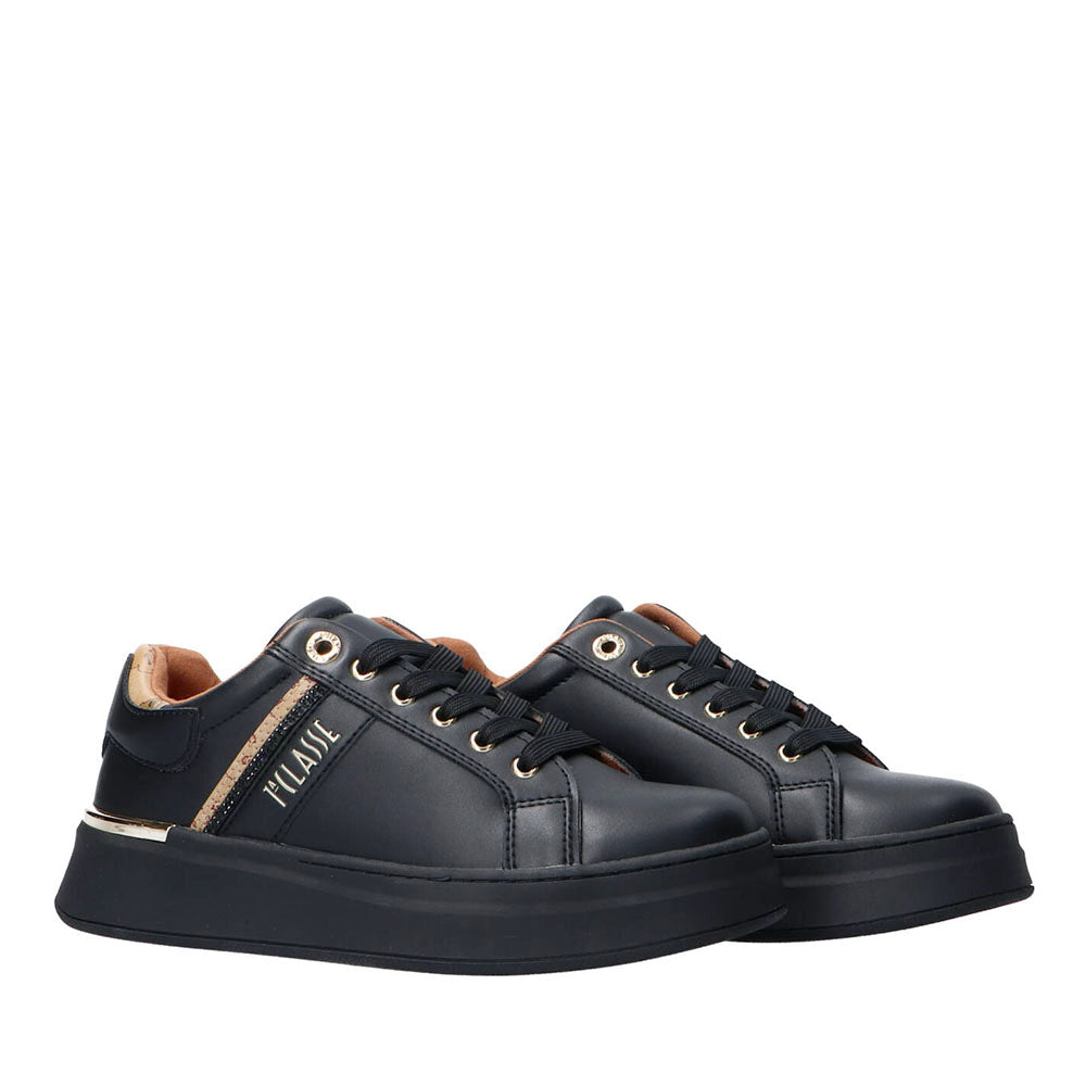 Sneakers Platform 1A Classe Alviero Martini Nero con Strass 2266