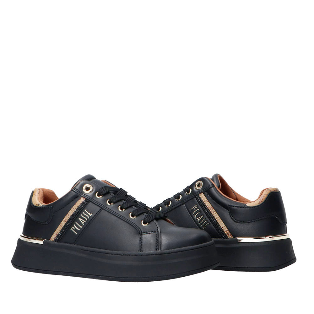 Sneakers Platform 1A Classe Alviero Martini Nero con Strass 2266