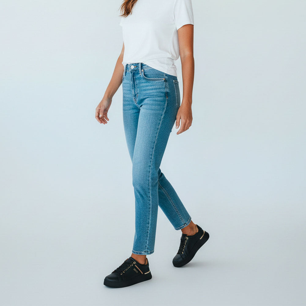 Sneakers Platform 1A Classe Alviero Martini Nero con Strass 2266