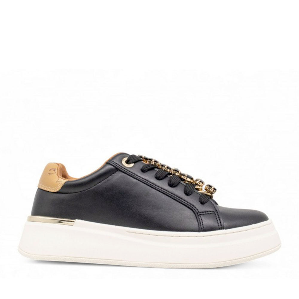 Sneakers Platform 1A Classe Alviero Martini Nere con Dettaglio Gioiello 2270