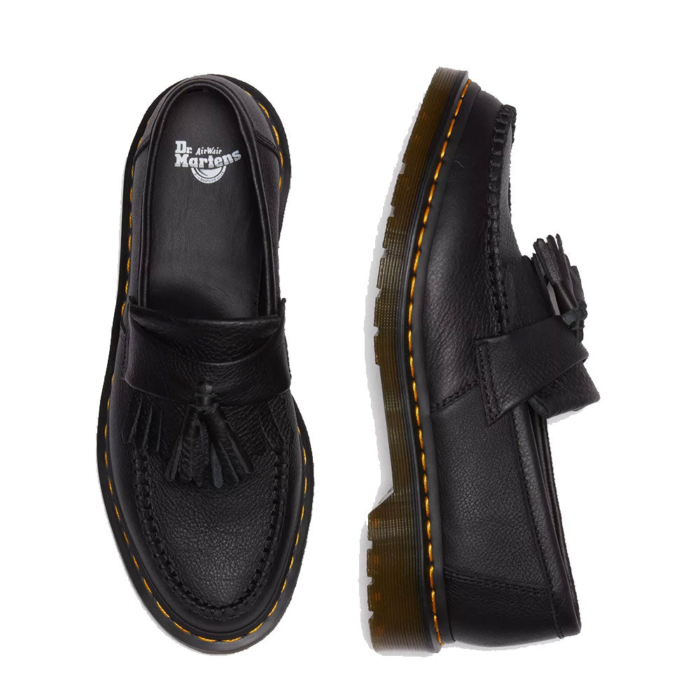 Mocassini Unisex DR. MARTENS linea Adrian in Pelle Virginia Nera