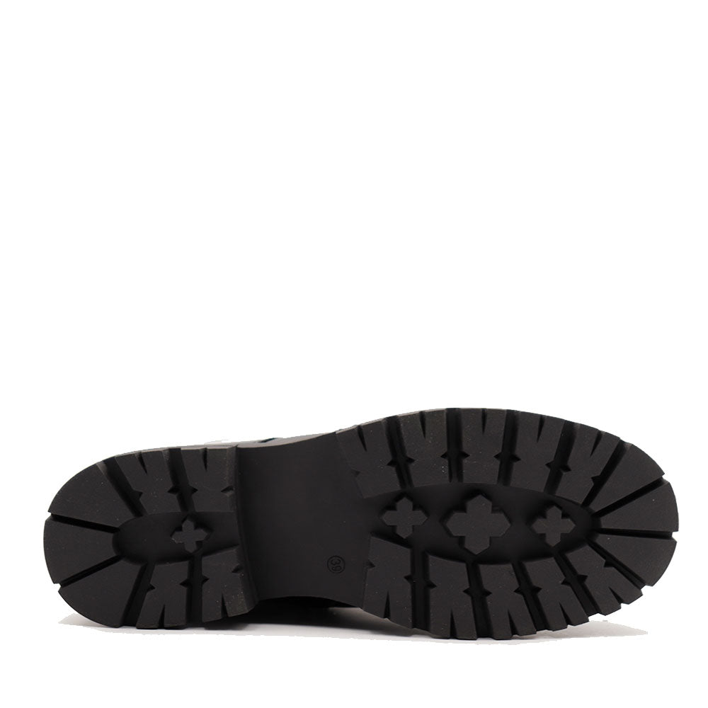 Anfibi 1A Classe Alviero Martini Nero Lucido con Inserto stampa Geo Beige 2313