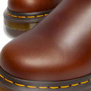 Stivaletti Chelsea DR. MARTENS linea 2976 Leonore in Pelle Marrone e Interno in Eco Pelliccia