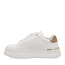 Sneakers Platform 1A Classe Alviero Martini Bianche con Inserto Geo Beige 2427