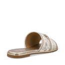 Ciabattine Flat 1A Classe Alviero Martini in Eco Nappa stampa Geo Latte 2450