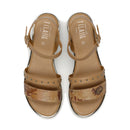 Sandali Flat 1A Classe Alviero Martini in Eco Nappa stampa Geo Classic 2452
