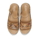 Sandali Platform 1A Classe Alviero Martini in Eco Nappa stampa Geo Classic 2466