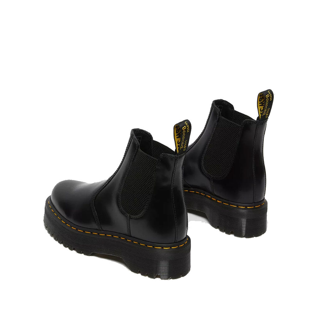 Scarpe DR. MARTENS Stivaletti Chelsea Platform linea 2976 Quad in Pelle Black Smooth