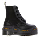 Scarpe Donna DR. MARTENS Stivali Platform linea Molly in Pelle Nera