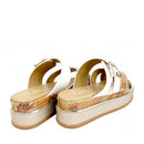 Ciabatte Platform 1A Classe Alviero Martini Bianco Sporco e Geo Beige 2493