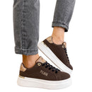 Sneakers Donna 1A Classe Alviero Martini in Eco Nappa Effetto Scamosciato Testa di Moro 2531
