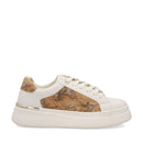 Sneakers Platform 1A Classe Alviero Martini in Eco Nappa Bianca con Dettagli Geo Classic 2536