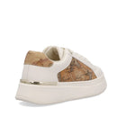 Sneakers Platform 1A Classe Alviero Martini in Eco Nappa Bianca con Dettagli Geo Classic 2536