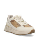 Sneakers Running 1A Classe Alviero Martini in Eco Nappa Bianco Sporco con Dettagli Geo Classic 2549