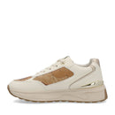 Sneakers Running 1A Classe Alviero Martini in Eco Nappa Bianco Sporco con Dettagli Geo Classic 2549
