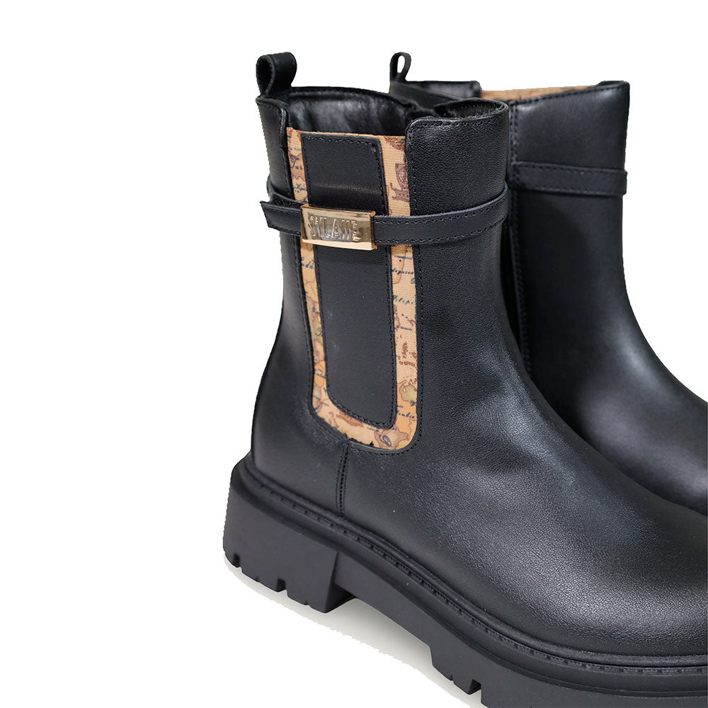Stivaletti Beatles 1A Classe Alviero Martini in Eco Nappa Nera 2570