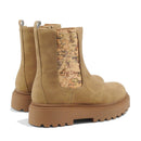 Stivaletti Beatles 1A Classe Alviero Martini in Ecopelle Scamosciata Taupe 2578