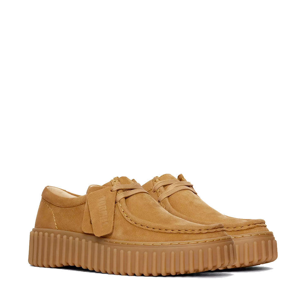 Scarpe Donna CLARKS linea Torhill Bee in Pelle Scamosciata Light Tan