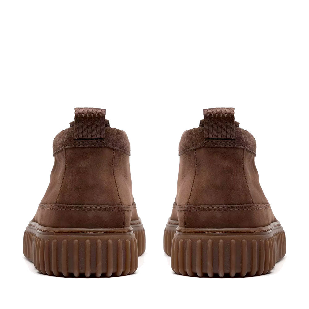 Stivaletto Uomo CLARKS linea Torhill LaceHi in Nabuck Marrone Scuro