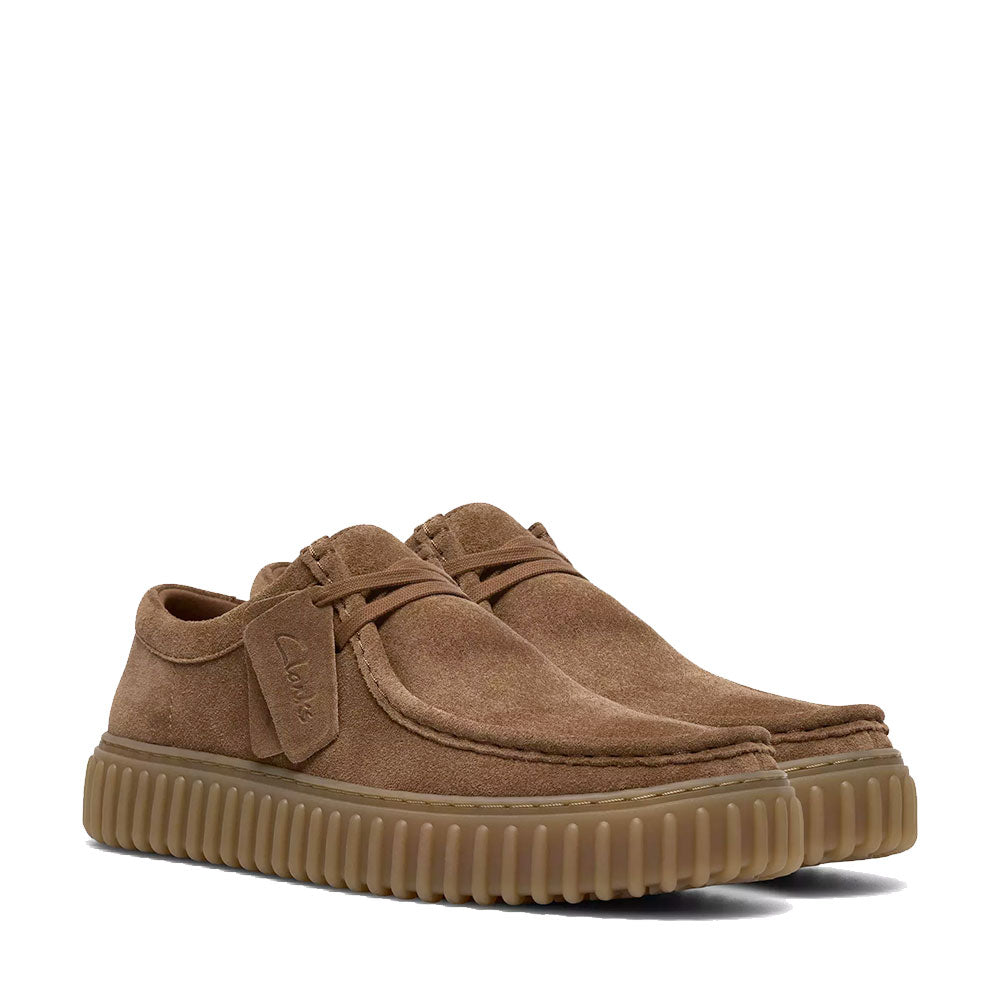 Scarpe Uomo CLARKS linea Torhill Lo in Pelle Scamosciata Marrone