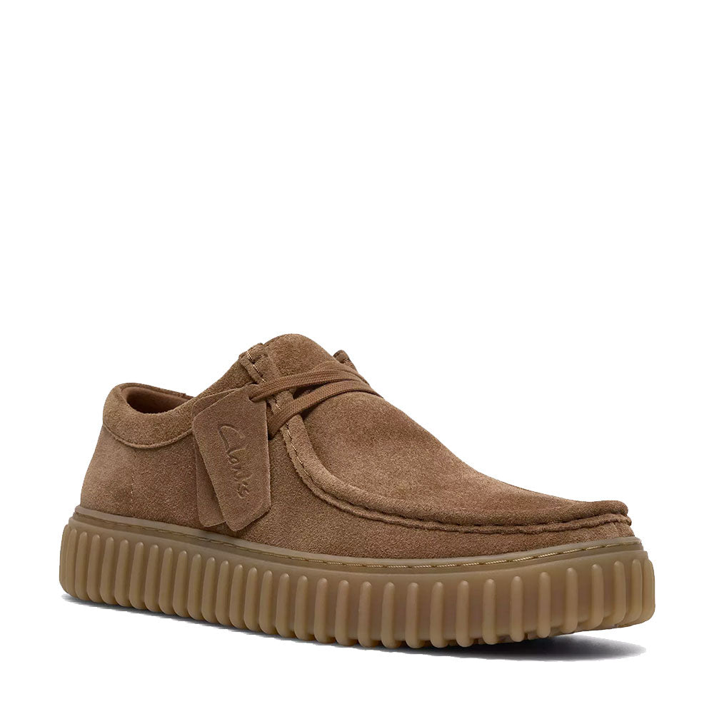 Scarpe Uomo CLARKS linea Torhill Lo in Pelle Scamosciata Marrone