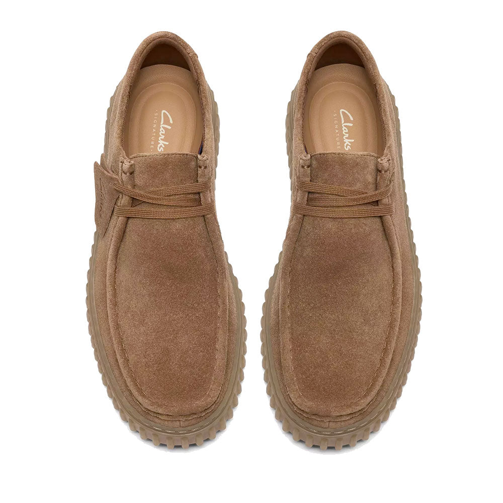 Scarpe Uomo CLARKS linea Torhill Lo in Pelle Scamosciata Marrone