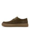 Scarpe Uomo CLARKS linea Torhill Lo in Pelle Scamosciata Verde Oliva