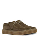 Scarpe Uomo CLARKS linea Torhill Lo in Pelle Scamosciata Verde Oliva