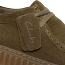 Scarpe Uomo CLARKS linea Torhill Lo in Pelle Scamosciata Verde Oliva