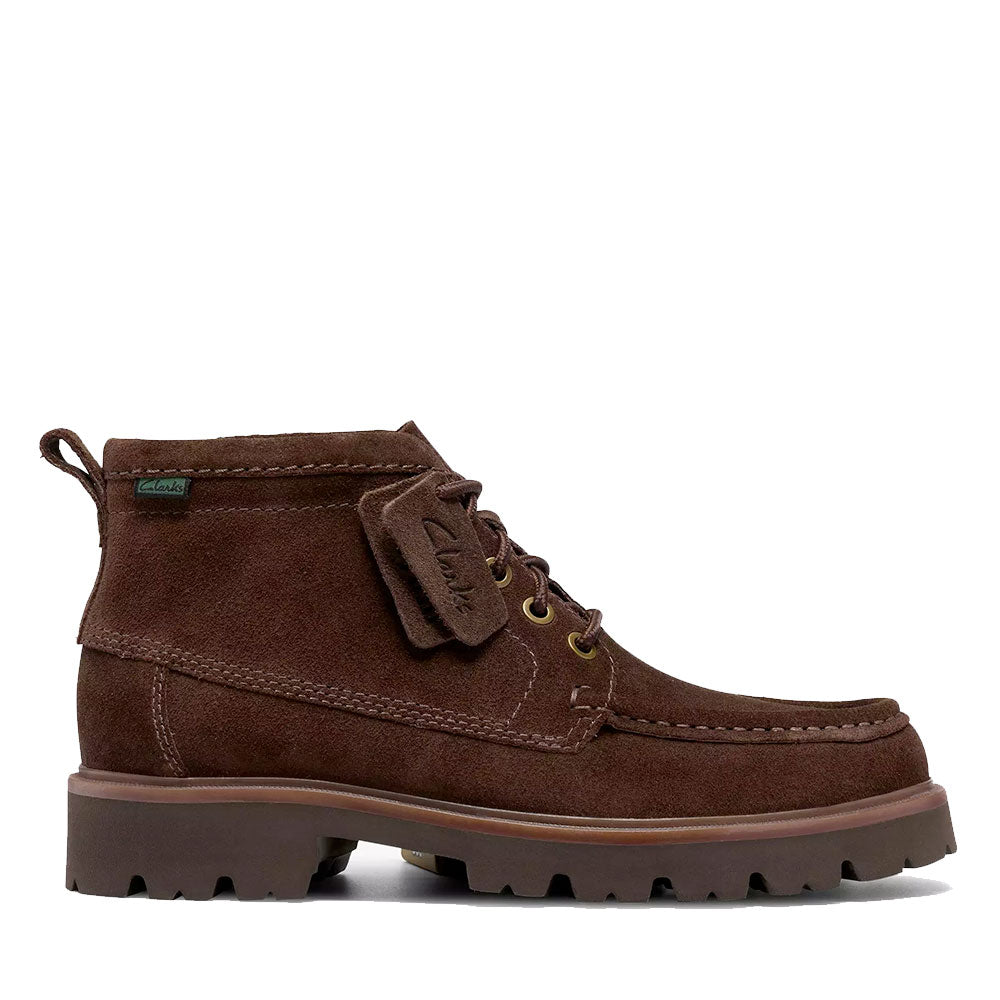 Stivaletto Uomo CLARKS linea Cleyhill Hi in Pelle Scamosciata Marrone
