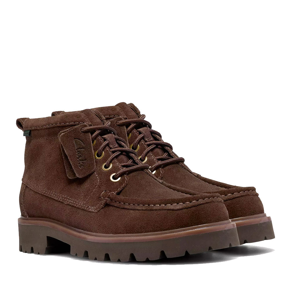 Stivaletto Uomo CLARKS linea Cleyhill Hi in Pelle Scamosciata Marrone
