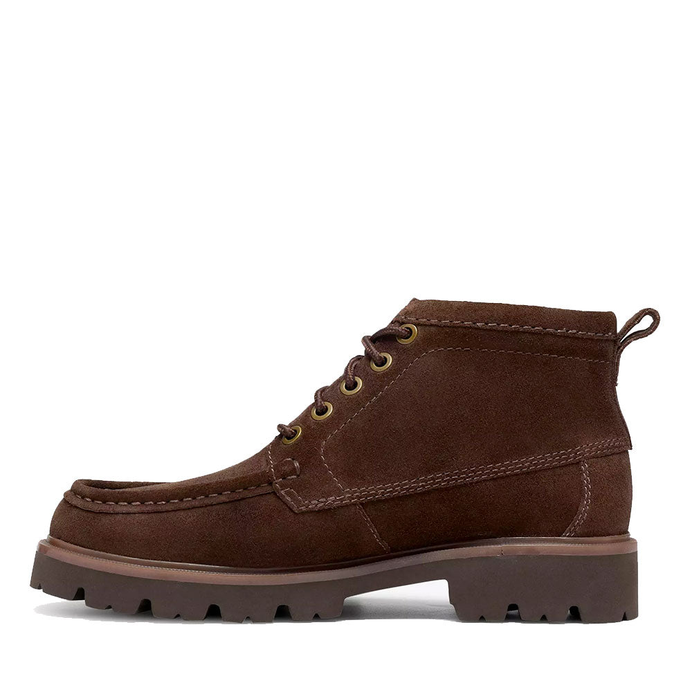 Stivaletto Uomo CLARKS linea Cleyhill Hi in Pelle Scamosciata Marrone