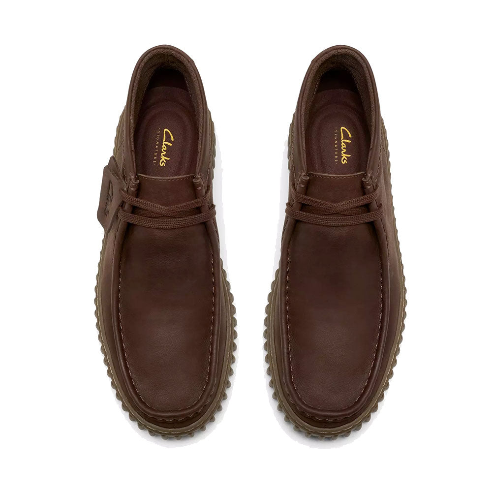 Stivaletto Uomo CLARKS linea Torhill Hi in Pelle Dark Brown