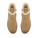Stivaletto Imbottito Donna CLARKS linea Torhill Warm in Pelle Scamosciata Beige