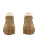 Stivaletto Imbottito Donna CLARKS linea Torhill Warm in Pelle Scamosciata Beige