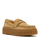 Mocassino Donna CLARKS linea Torhill Penny in Pelle Scamosciata color Sabbia