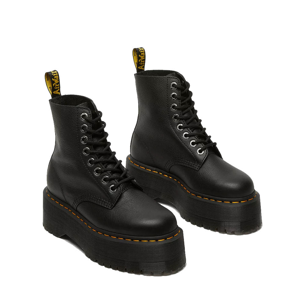 Scarpe Donna DR. MARTENS Stivali Platform linea 1460 Pascal Max in Pelle Pisa Nera