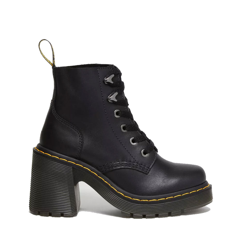 Scarpe Donna DR. MARTENS Stivali con Tacco linea Jesy in Pelle Sendal Nera