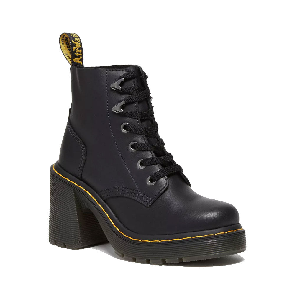 Scarpe Donna DR. MARTENS Stivali con Tacco linea Jesy in Pelle Sendal Nera