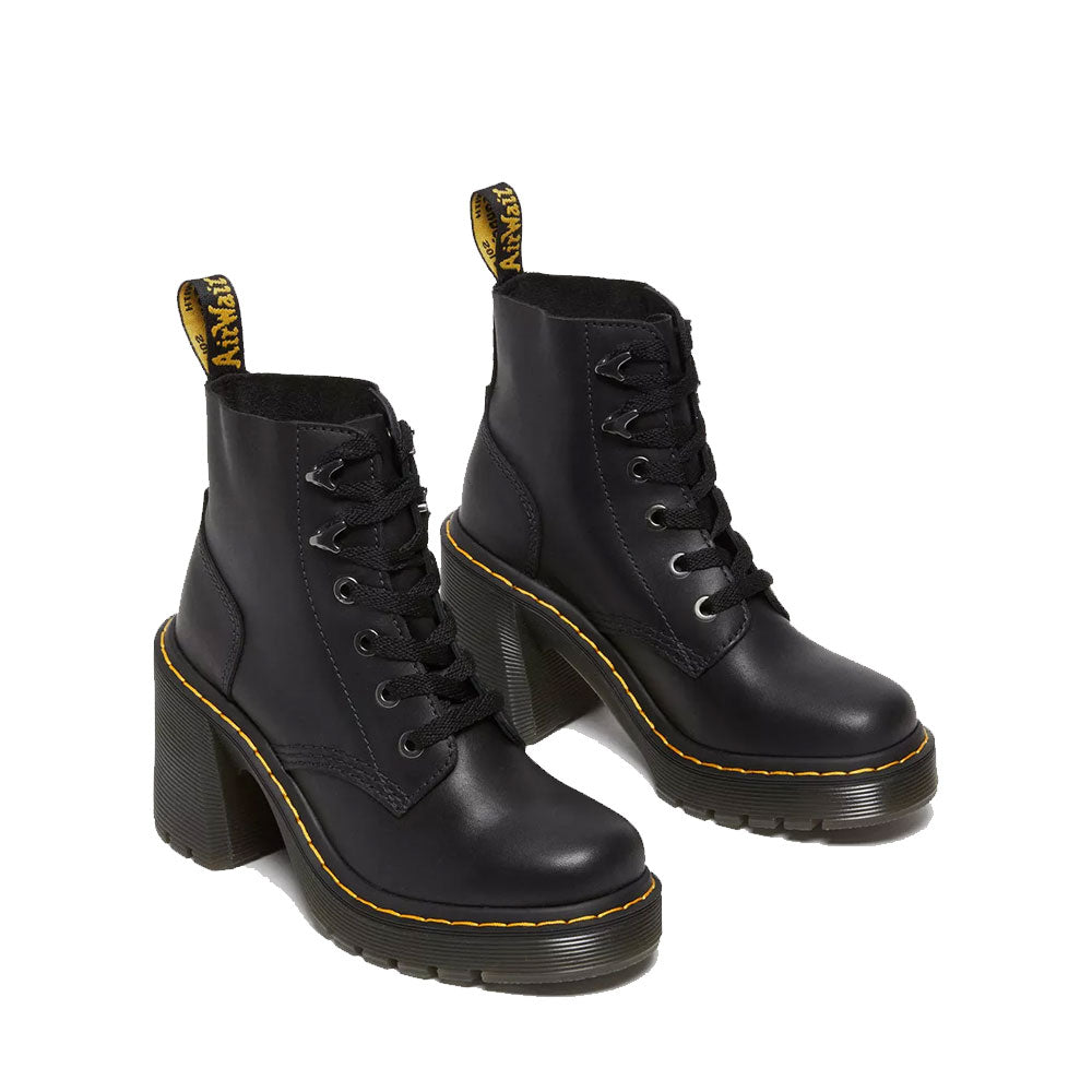 Scarpe Donna DR. MARTENS Stivali con Tacco linea Jesy in Pelle Sendal Nera