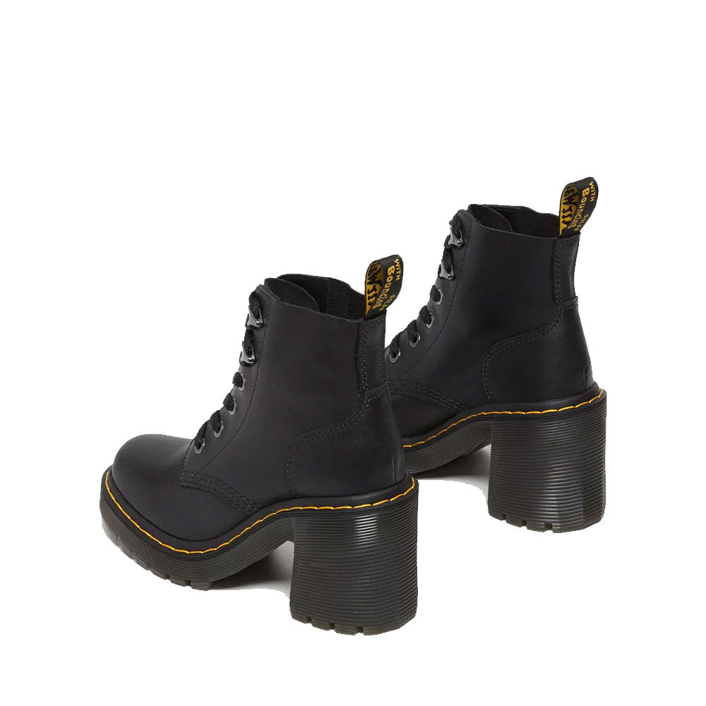 Scarpe Donna DR. MARTENS Stivali con Tacco linea Jesy in Pelle Sendal Nera